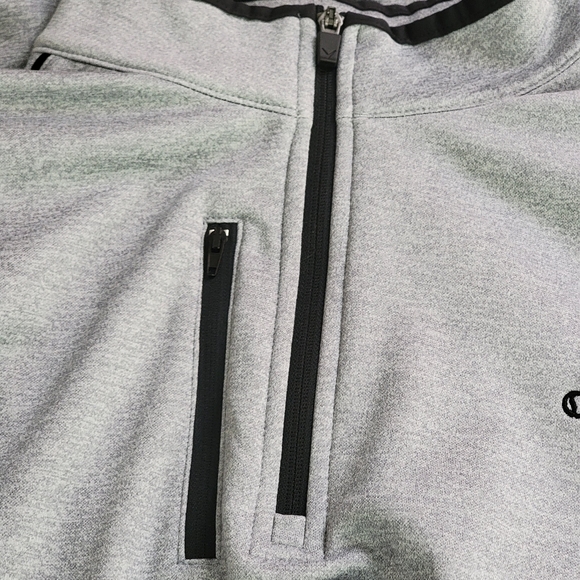 Callaway Golf Gray 1/4 Zip Pullover  Fleece Lined Sweatshirt  Sz XXL  NWOT - Picture 5 of 10